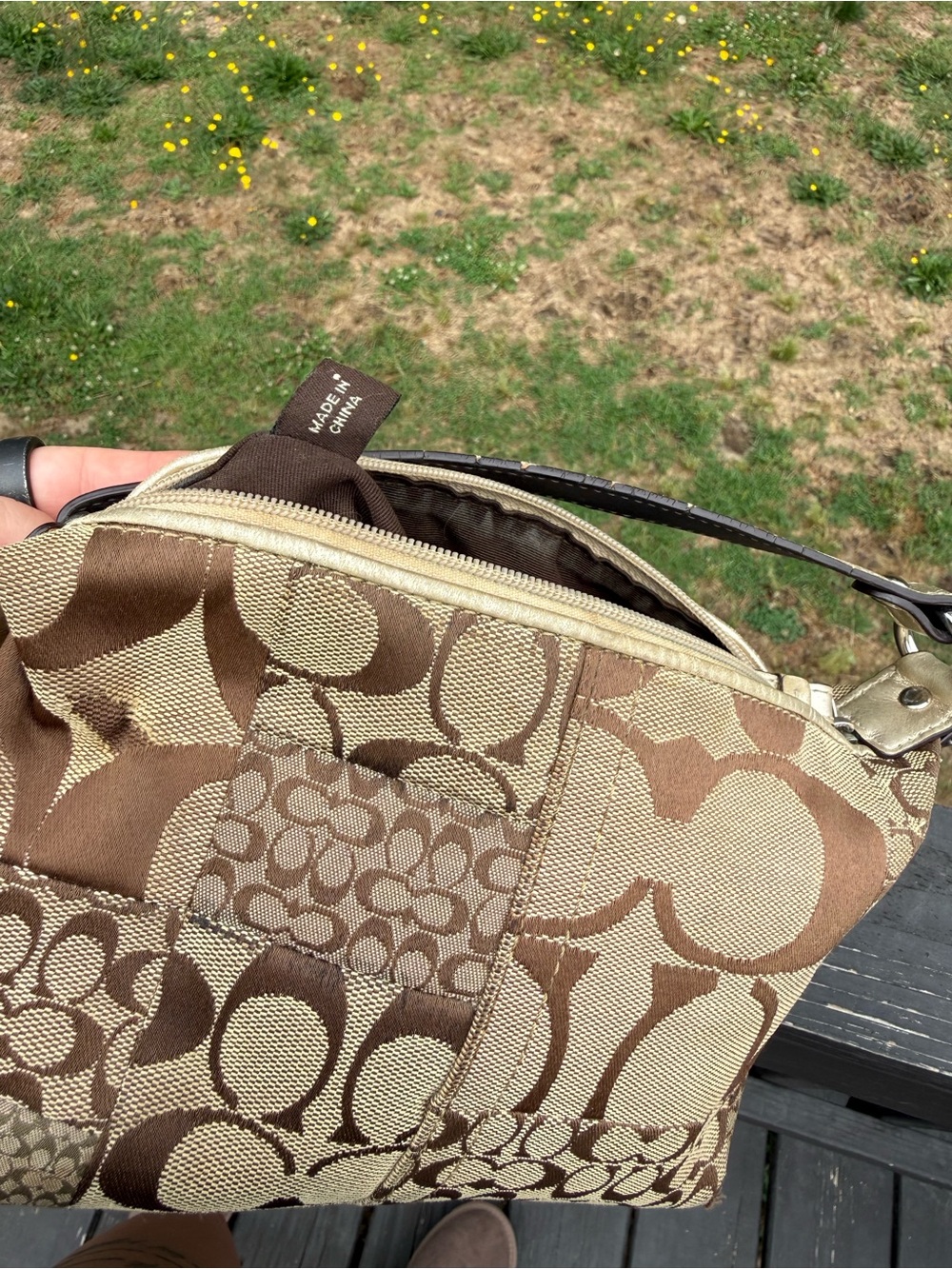 Coach Signature Patchwork Mini Bag - Picture 7 of 7